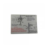 
1968 Oldsmobile Toronado Jacking Instruction Decal
