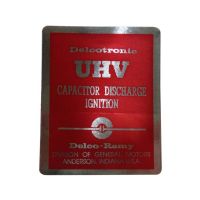 
1967 1968 1969 Oldsmobile UHV Ignition Capacitor Discharge Decal
