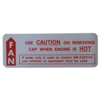 1966 1967 Oldsmobile Cooling System Caution Decal 