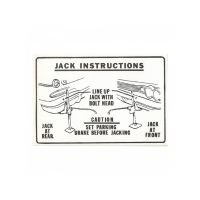 1960 Pontiac Jacking Instruction Decal 