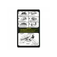 1974 1975 1976 1977 1978 Pontiac Firebird and Firebird Trans Am WITH Space Saver Spare Tire (See Details) Jacking Instruction Decal 