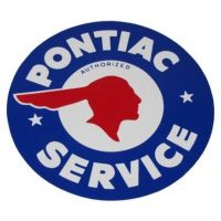 Pontiac Authorized Service Indian Head Decal (10-Inches)