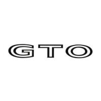 1968 Pontiac GTO Fender or Quarter Panel Decal - Black