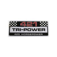 Pontiac 421 Engine (See Details) Tri-Power Air Cleaner Aftermarket Decal 