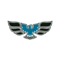 
1970 1971 1972 Pontiac Firebird Trans Am (See Details) Front Bumper Bird Decal - Blue
