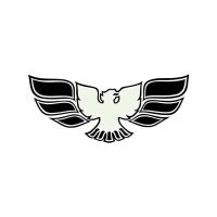 1970 1971 1972 Pontiac Firebird Trans Am (See Details) Front Bumper Bird Decal - White