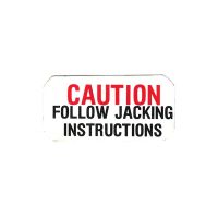 1962-1964 Pontiac Jack Caution Decal