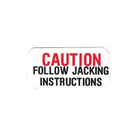1962 1963 1964 Pontiac Jack Caution Decal