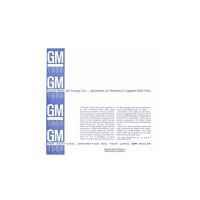 1965 Pontiac GM New Vehicle Retail Price Booklet [PRINTED BOOKLET]