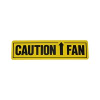 1980 1981 Pontiac Firebird Turbo 4.9 Liter Engine (See Details) Caution Fan Decal