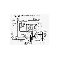 
1984 Pontiac Firebird 305 Engine Models XJW Emission Routing Decal 
