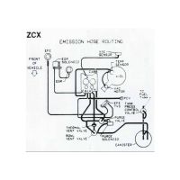 1987 Pontiac Firebird 5.0 Liter Engine Models WITH Automatic or Manual Transmission (See Details) ZCX Emission Routing Decal 