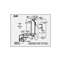 
1987 Pontiac Firebird 5.0 Liter Engine Models WITH Automatic or Manual Transmission (See Details) ZUR Emission Routing Decal
