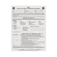 
1960 Pontiac New Vehicle Pre-Delivery and Adjustments Sheet
