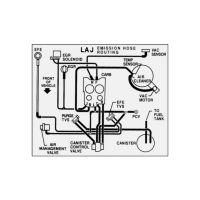 1982 Pontiac Firebird 5.0 Liter Engine Models WITH Automatic Transmission (See Details) LAJ Emission Hose Routing Decal 