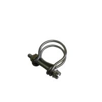 Universal Double Wire Hose Clamp 1-1/8 Inch Diameter 