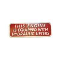 1948 1949 1950 1951 1952 1953 Buick Valve Cover Decal Hydraulic Lifters