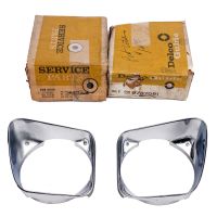 1967 Pontiac (See Details) Lower Headlight Bezels 1 Pair NOS