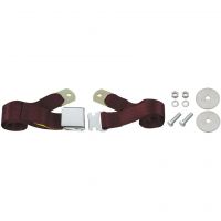 Buick, Oldsmobile and Pontiac Universal Maroon Seat Belt (Lap Style) 