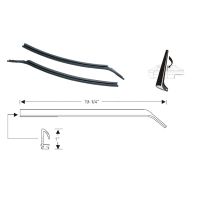 1967 1968 Buick, Oldsmobile, and Pontiac (See Details) Side Window Leading Edge Rubber Weatherstrips 1 Pair