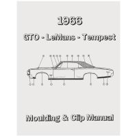 1966 Pontiac GTO, Tempest, and LeMans Moulding and Clip Manual [PRINTED BOOKLET]