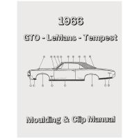 1966 Pontiac GTO, Tempest, and LeMans Moulding and Clip Manual [PRINTED BOOKLET]
