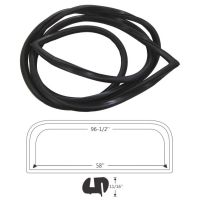 1963 1964 Oldsmobile And Pontiac (See Detail) 2-Door Hardtop Rear Window Rubber Weatherstrip