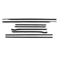 1959 1960 Pontiac Bonneville Convertible Authentic Window Sweeps Felt Kit (8 Pieces)