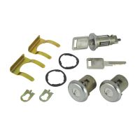 1968 Buick A-Body, B-Body, and E-Body Models Ignition and Door Lock Set WITH Two Square Head Keys [Late Style] (11 Pieces)