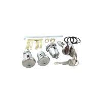 
1975 1976 1977 Oldsmobile Cutlass Door, Glove Box, and Trunk Lock Set WITH Two Round Head Keys [Late Style]
