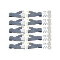 Buick, Oldsmobile and Pontiac Universal Slate Blue Seat Belt (Lap Style) 5 Belt Set