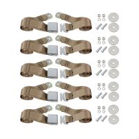 Buick, Oldsmobile and Pontiac Universal Tan Seat Belt (Lap Style) 5 Belt Set