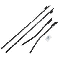1967 1968 Oldsmobile 88 Convertible Outer Window Sweeps With Chrome Edge (4 Pieces)
