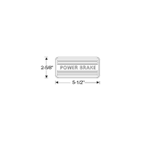 Buick (See Detail) Power Brake Pedal Pad (1 Piece)