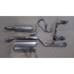 1965 1966 1967 1968 1969 1970 1971 1972 1973 1974 Buick Single WITH 2 Mufflers Exhaust System (Available in Aluminized or Stainless Steel)
