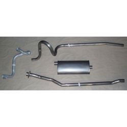 Buick Single WITH 1 Muffler Exhaust System (Available in Aluminized or Stainless Steel)