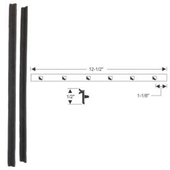 1955 1956 Buick and Oldsmobile 4-Door Hardtop Sedan Models (See Details) Front Vent Window Division Bar Weatherstrips 1 Pair