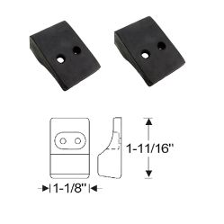 1951 1952 1953 Buick Roadmaster and Super (See Details) Convertible Top Arm Rubber Rest Pads 1 Pair