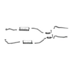 1958 Oldsmobile 88 and 98 V8 Models (See Details) Aluminized Dual WITH 4 Mufflers Exhaust System