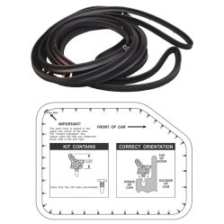 1969 1970 Buick, Oldsmobile, Pontiac 4-Door Sedan and Wagon (See Details) Front Door Weatherstrips 1 Pair