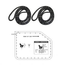 1969 1970 Buick, Oldsmobile, And Pontiac 4-Door Sedan (See Details) Rear Door Rubber Weatherstrips 1 Pair