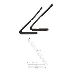 
1963 1964 1965 Buick 2-Door Hardtop (See Details) Front Door Vent Window Weatherstrips 1 Pair
