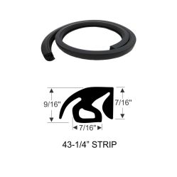 1968 1969 1970 1971 1972 1973 1974 Buick, Oldsmobile, and Pontiac (See Details) Hood To Cowl Weatherstrip