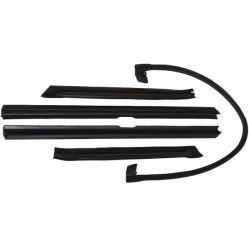 1971 1972 1973 1974 1975 Buick, Oldsmobile, And Pontiac 2-Door Convertible (See Detail) Roof Rail Rubber Weatherstrip Kit (5 Pieces)