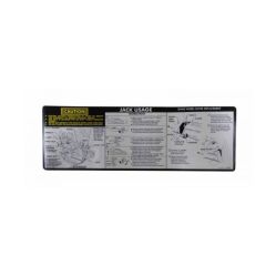 
1977 1978 1979 1980 1981 1982 1983 1984 1985 1986 1987 1988 1989 Oldsmobile Wagon Models Jacking Instruction Decal
