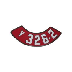 Pontiac 326 Engine (2 Barrel Carburetor) Aftermarket Air Cleaner Decal