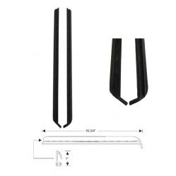 1968 1969 1970 1971 1972 Buick, Oldsmobile, And Pontiac 2-Door (See Details) Side Window Leading Edge Weatherstrips 1 Pair