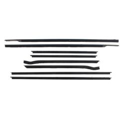 1959 1960 Pontiac Bonneville Convertible Authentic Window Sweeps Felt Kit (8 Pieces)