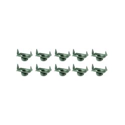 
Buick, Oldsmobile, and Pontiac Universal Door and Quarter Glass Window Channel Sweep Green Phosphate Clip Set (10 Pieces)
