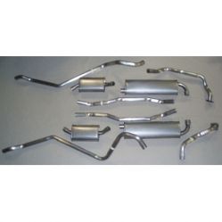 Oldsmobile Dual WITH 4 Mufflers Exhaust System (Available in Aluminized or Stainless Steel)